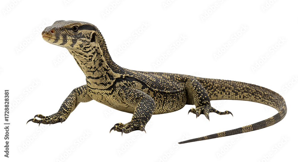 Naklejka premium Ackie Monitor with transparent png background