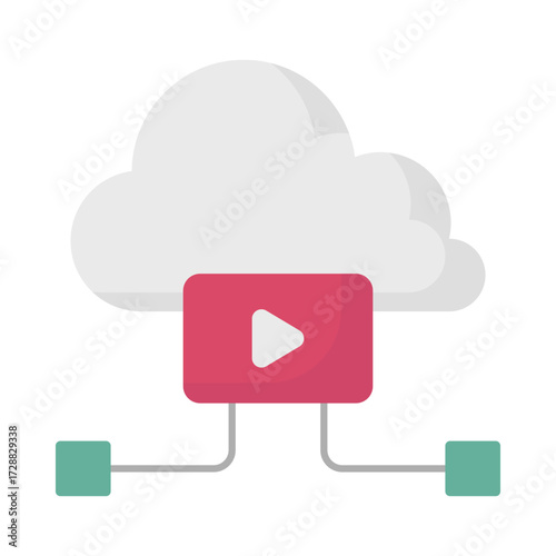 Cloud computing Icon which can easily modify or edit