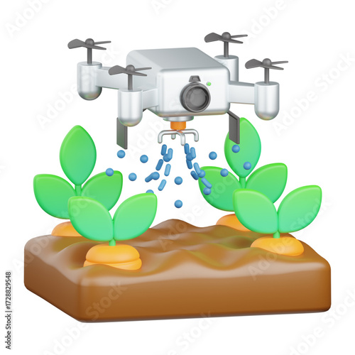 Smart Farming Smart farming vector illustration. Farmer with wireless IoT icons showing greenhouse, water drop, weather, and temperature monitoring