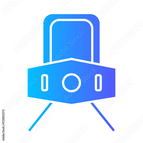 locomotive gradient icon