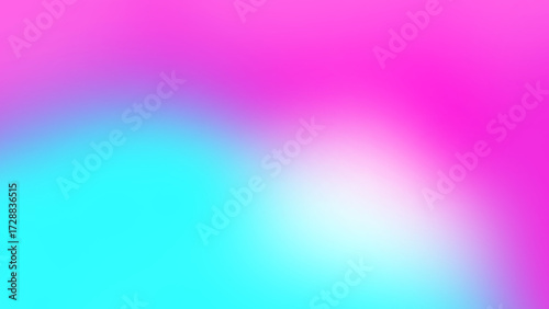 pink cyan gradient abstract background. Vibrant neon color blend with  texture. Futuristic modern digital design. Smooth blurred ombre mesh pattern for technology and projects