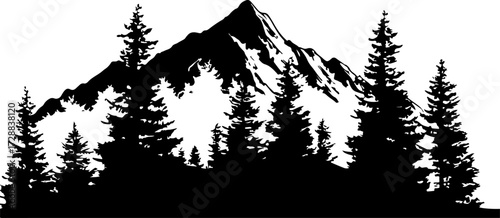"Silhouetted Alpine Escape"