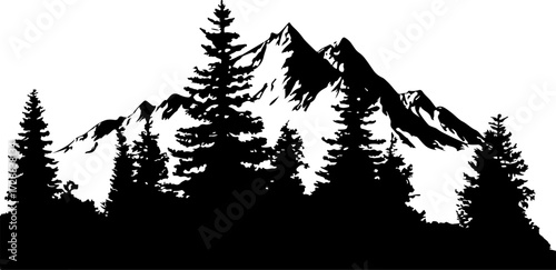"Silhouetted Alpine Escape"