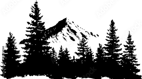 "Silhouetted Alpine Escape"