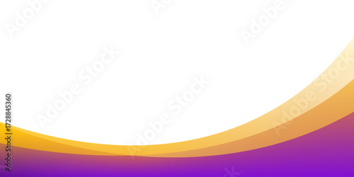 Colorful gradient wave modern background with white space for text and message. template design	