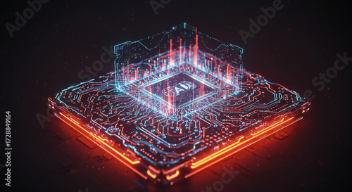 Quantum Computer with Futuristic AI Processing