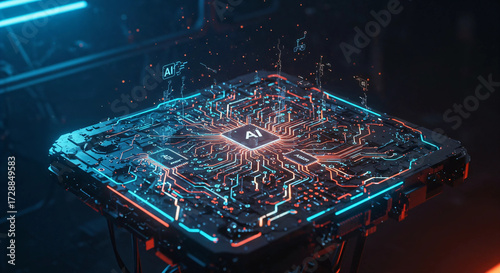 Quantum Computer with Futuristic AI Processing