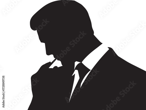 Millionaire Habit silhouette icon vector illustration solid black wealth building