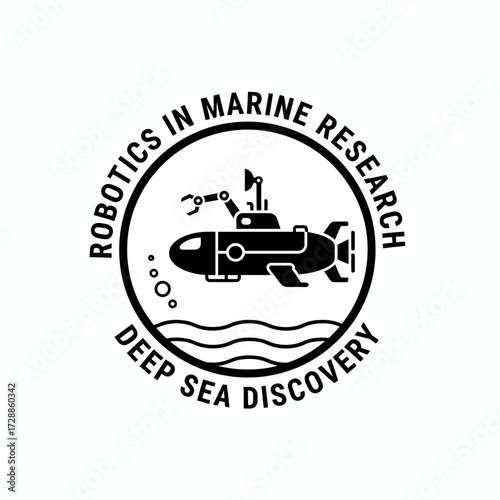 Advanced robotic submarine exploring ocean depths for scientific discovery, showcasing cutting edge marine research and deep sea exploration technology
