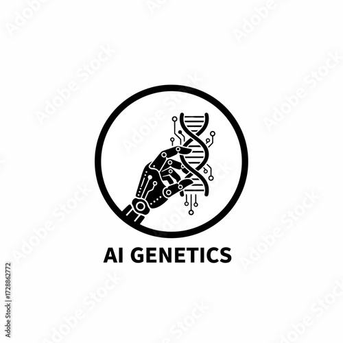 Innovative AI hand manipulating DNA helix symbolizing future of genetic science and biotechnology research breakthroughs