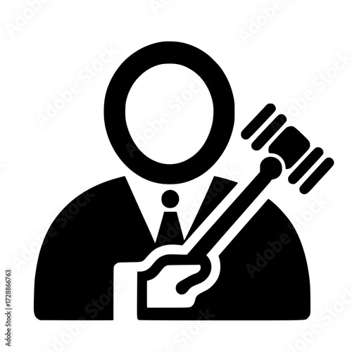Justice and Legal System Icon — Court Symbol