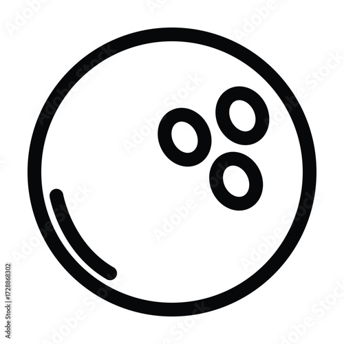 bowling ball and pin icon
