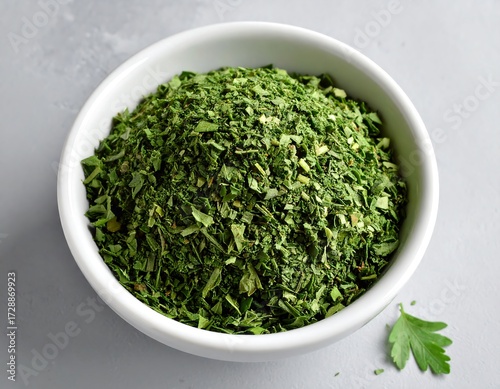 Dried herbs in a bowl