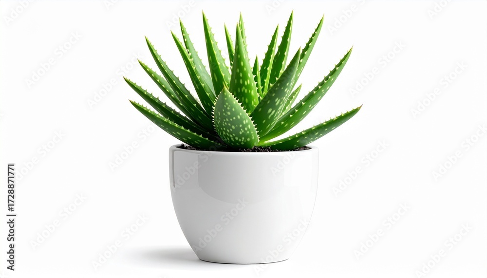 Fototapeta premium aloe vera plant in a pot