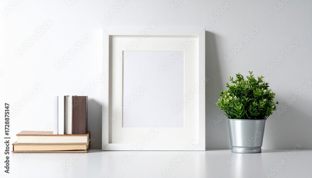 Fototapeta premium open door with green grass and white wall
