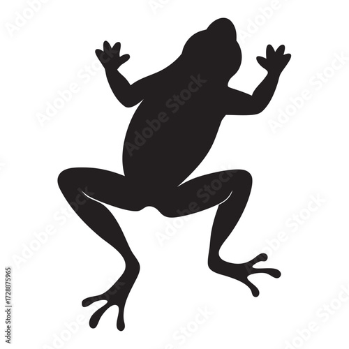 Hoppy trails iconic frog icon emblem