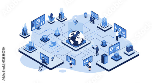 Visualizing the interconnectedness of global digital infrastructure and data networks.