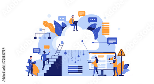Teamwork and collaboration for cloud computing solutions and digital transformation projects.
