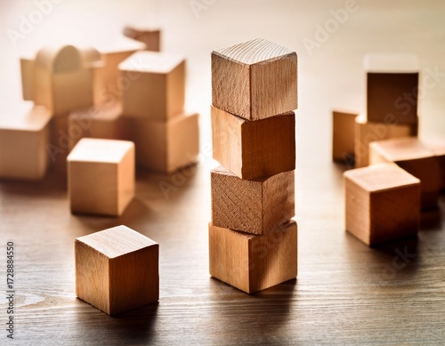 wooden building blocks