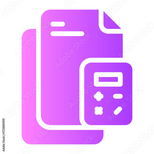 calculator gradient icon
