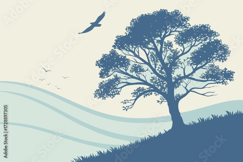 Detailed Polar Bear Vector Illustration - Arctic Wildlife Black and White Clipart