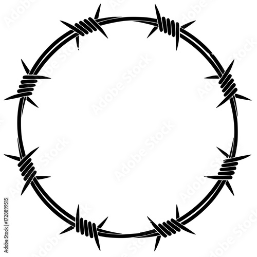 barbed wire frame