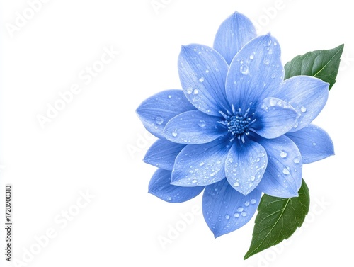 Delicate light blue flower