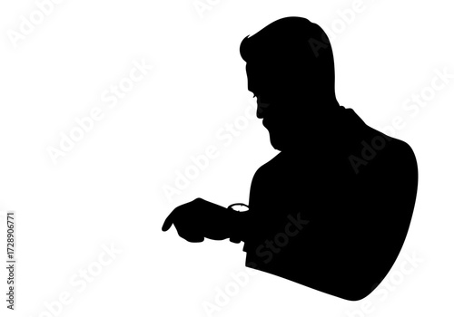 A person checking their watch, a moment of anticipation and time's swift passage.