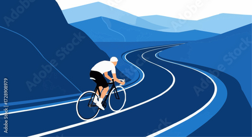 cyclist on the road