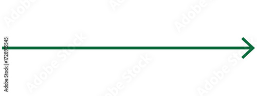 Straight thin line arrow isolated on transparent background – Long arrow