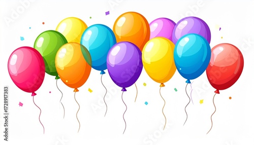 Birthday Balloons Vector
