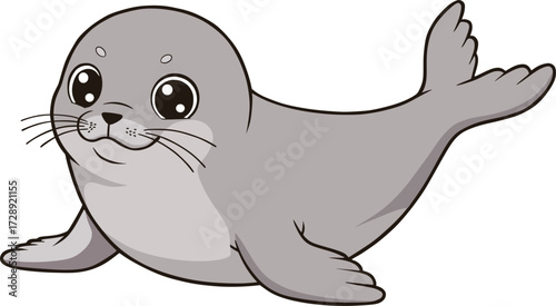 Cartoon Seal Vector Illustration