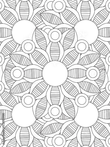 Cute Easy Flowers Coloring Book
