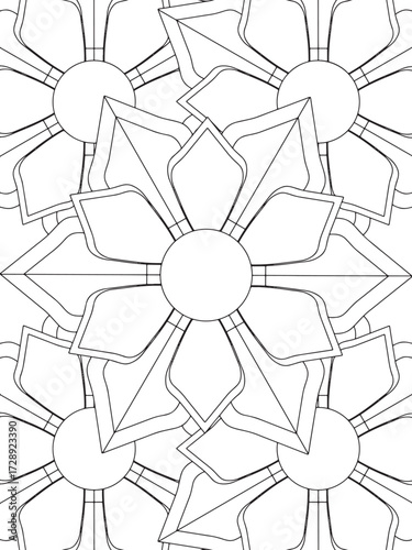 Cute Easy Flowers Coloring Book
