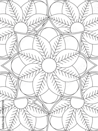 Cute Easy Flowers Coloring Book
