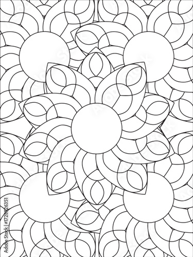 Joyful Flower Coloring Pages for kids and adults 