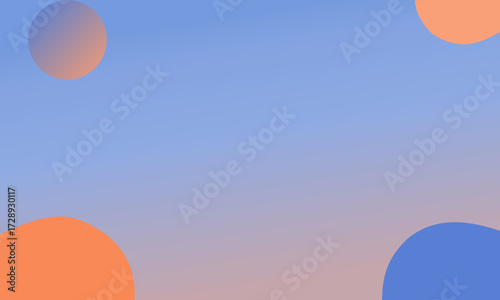 Gradient Abstract Background with Floating Circles