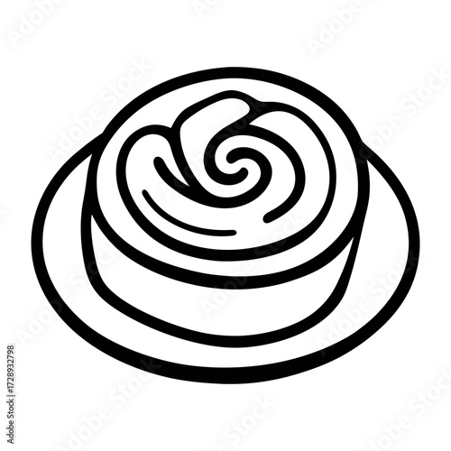 Rolling sweet pastry food