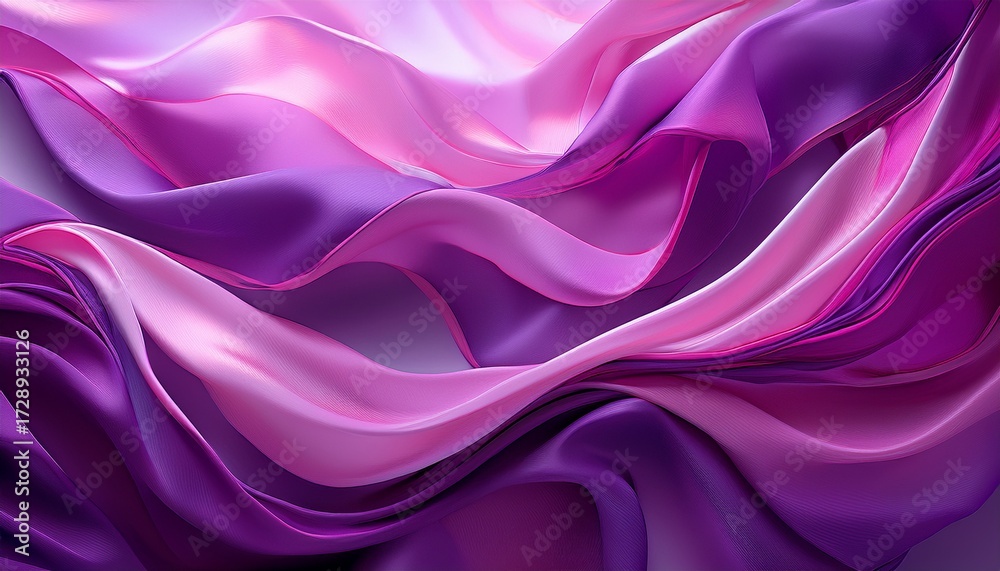 Obraz premium abstract purple pink silk background generative ai