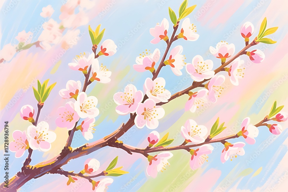 Fototapeta premium pink cherry blossom