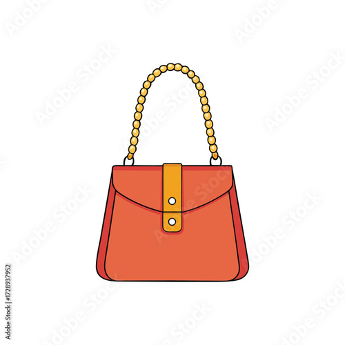 handbag isolated on white background