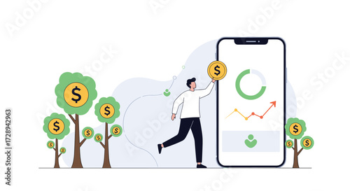 Understanding the concepts of financial growth and investment strategies through digital platforms.