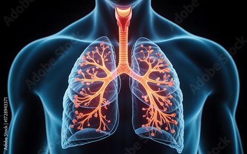 Understanding the Human Respiratory System and Its Vital Functions, ai-generated