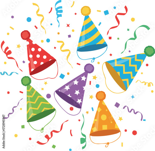 Party Hats and Confetti