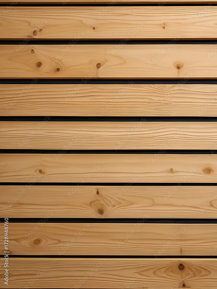 Obraz premium Natural Wood Slat Wall Panel Background