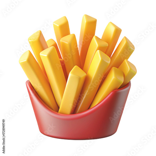 french fries with ketchup