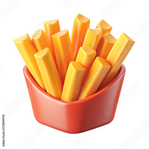french fries in a white bowl