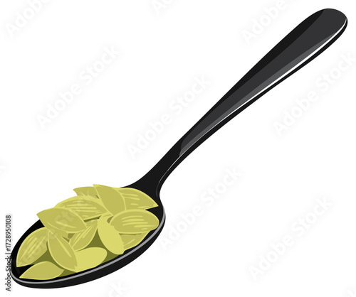 A Spoonful of Pepitas Ready for Cooking, Rich in Nutrients and Flavor