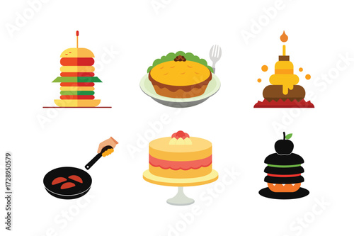 Delicious assortment of sweet and savory food items