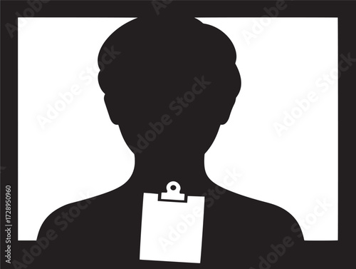 Survey silhouette icon vector illustration solid black symbol for feedback form